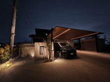 光のイノベーション　三協アルミ　F2 木目調カーポート