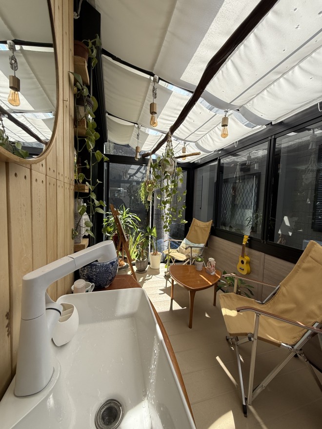 ガーデンルームGFで贅沢な時間を感じる空間に　さいたま市