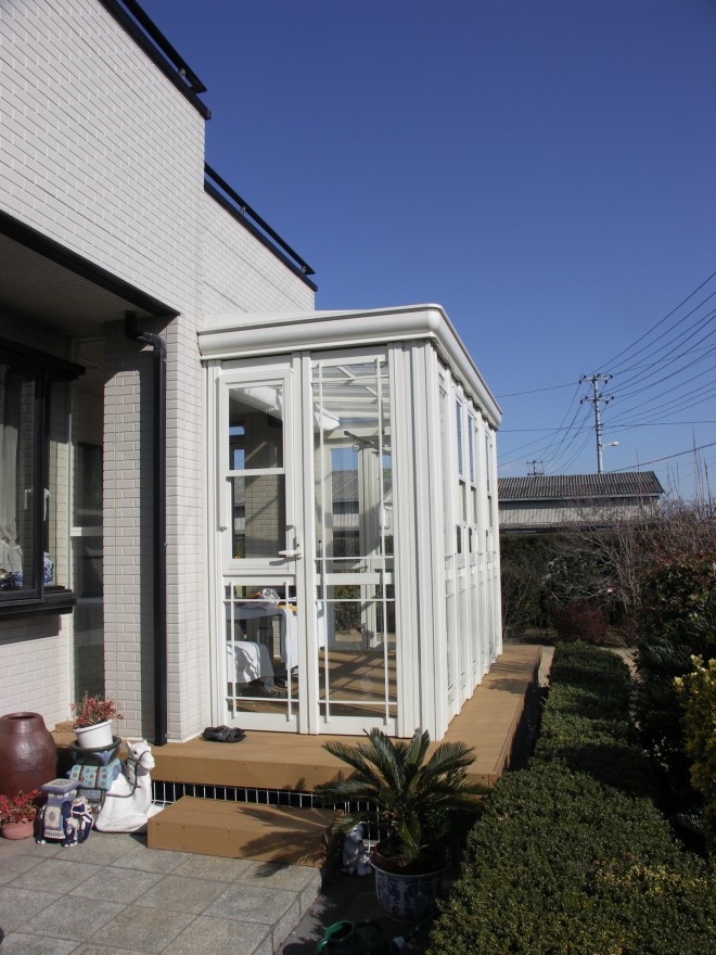 リクシル　ガーデンルーム暖蘭物語でお庭をリフォーム　埼玉県杉戸町